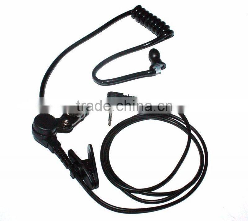 3.5MM Listen Only With Black Acoustic Air Tube Earpiece Headset For MIC Speaker