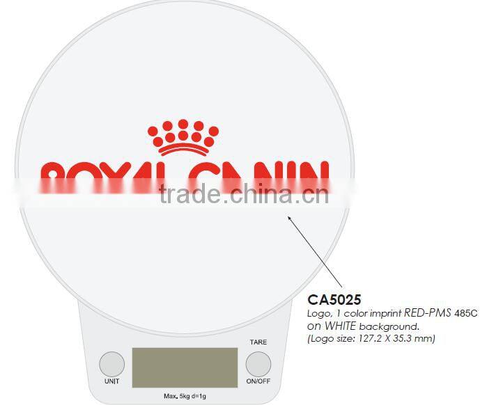 electronic kitchen food scale 5kg/1g digital kitchen scale printing customizable VKS302-03