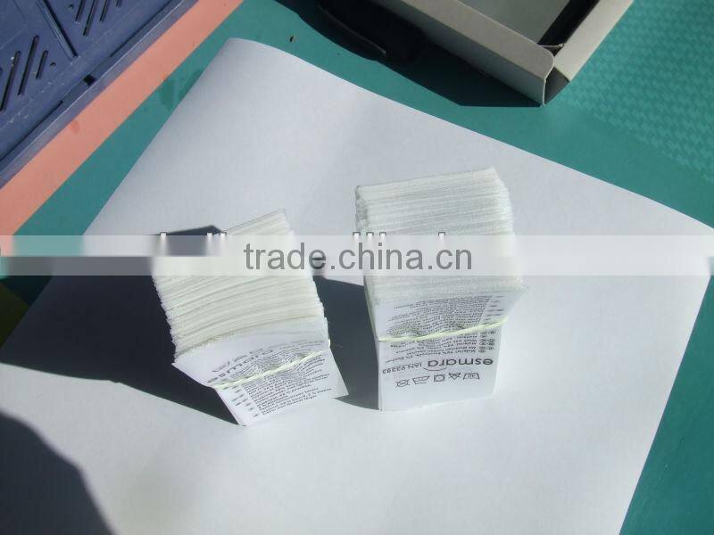 2014 fashion woven main label for clothing neck