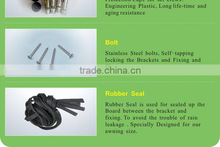 Windows awning,DIY Plastic polycarbonat Awning Shade accessories parts for window and canopy