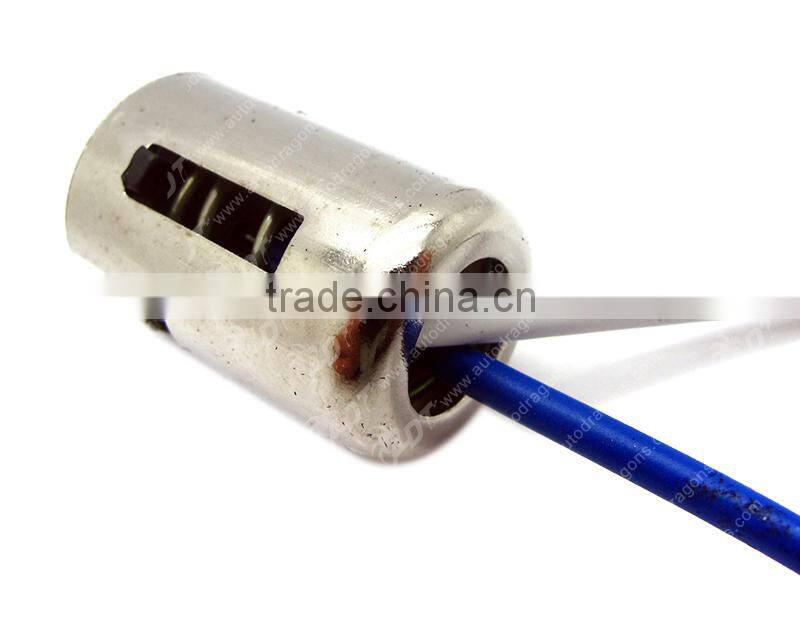 1156 lamp socket base holder with 2 cables
