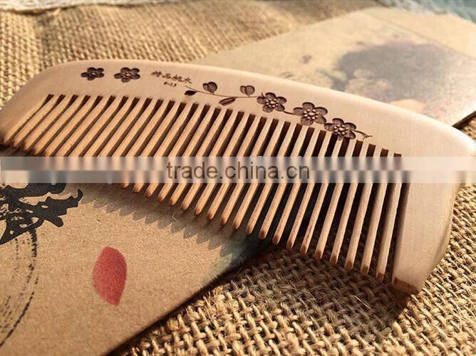 Personalized hair comb wholesale, custom curve handle hot pocket comb