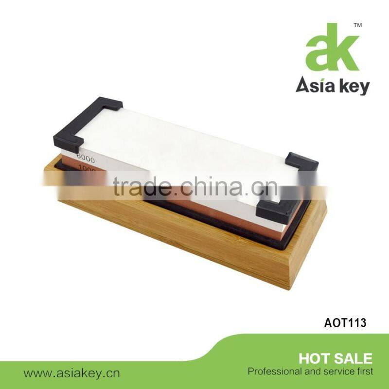 Red-White 1000/6000 Grit Corundum Whetstone Knife Sharpening Stone