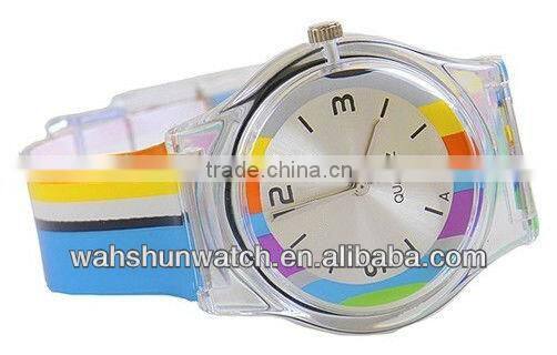 2013 most fashionable colors strap japan movt quartz branded watches for girls