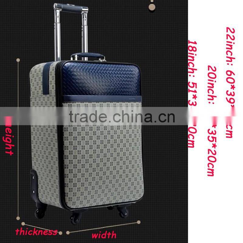 Free Logo Design PVC Carry On Luggage For Sale Long Luggage Trolley Bags For Men