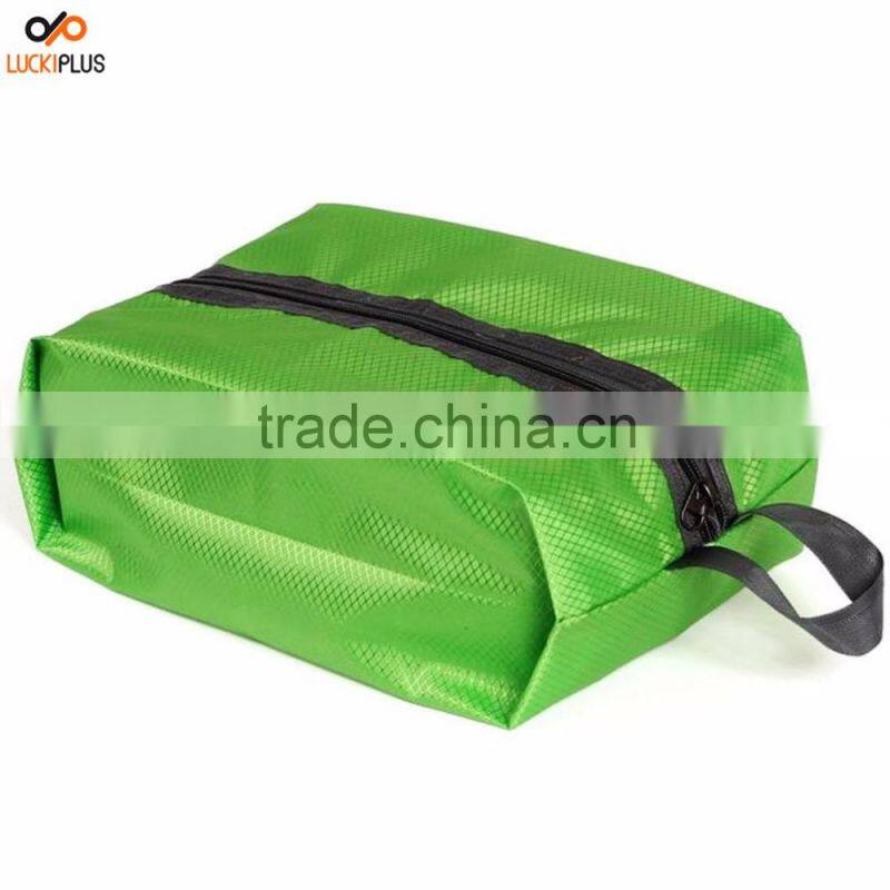 Luckiplus Portable Waterproof Nylon Travel Shoe Bags Black