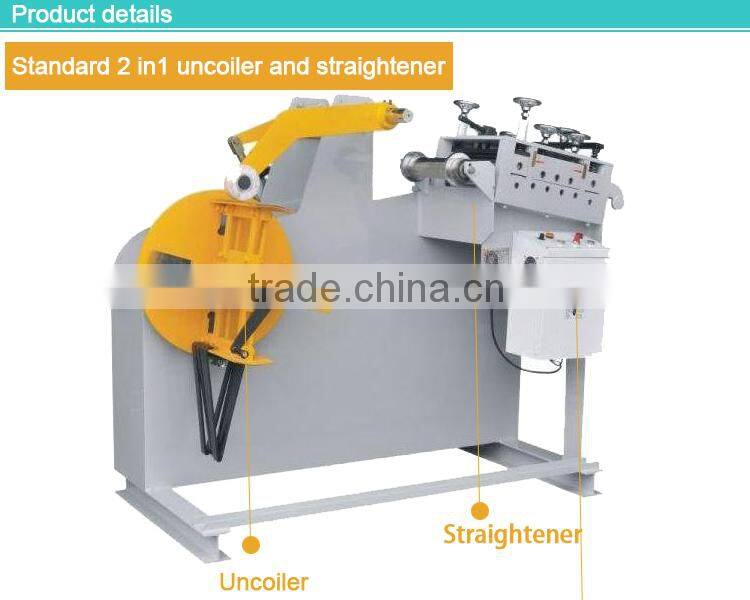 nc servo feeder straightener and uncoiler 3 in 1