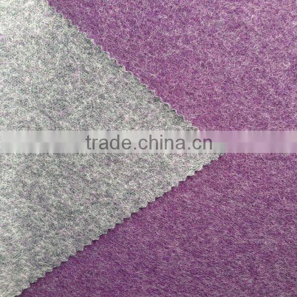 Soft 100% polyester double knit fabric for men's sweater