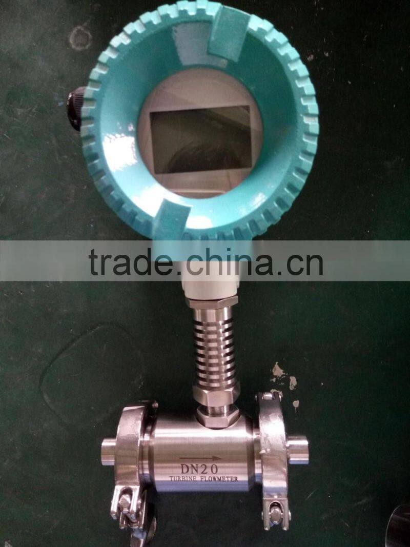 High temperature liquid turbine flow meter