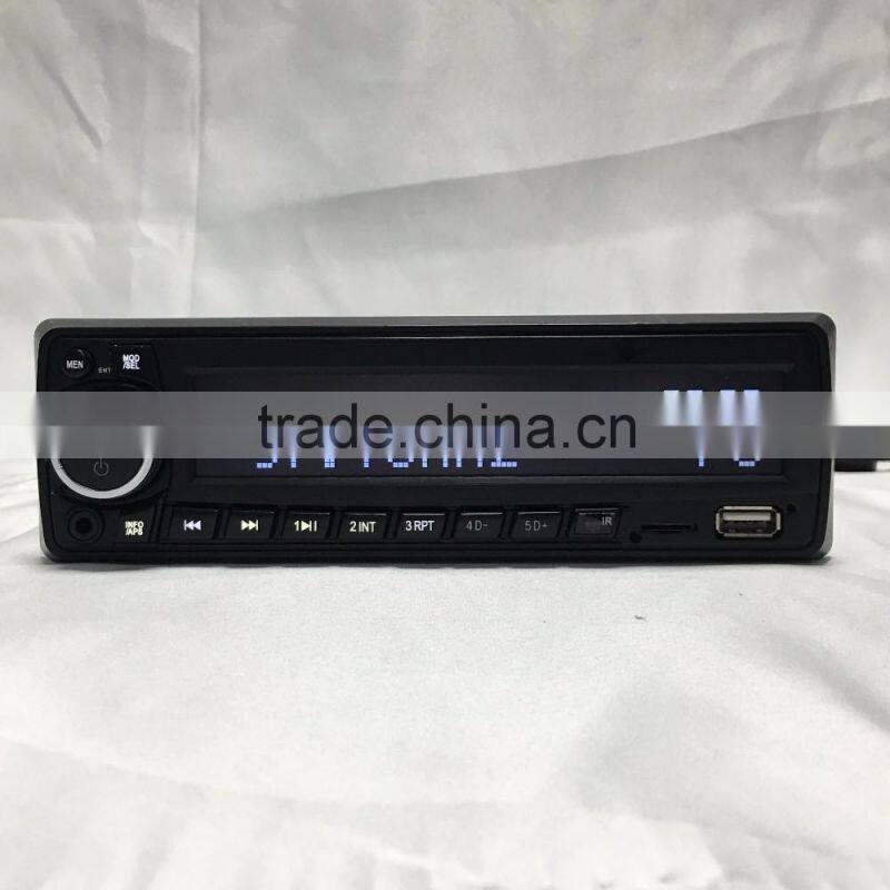 12v 24v Fixed panel car mp3 player with FM AM radio USB micro SD aux-in , full view big lattice LCD displayer ,bluetooth
