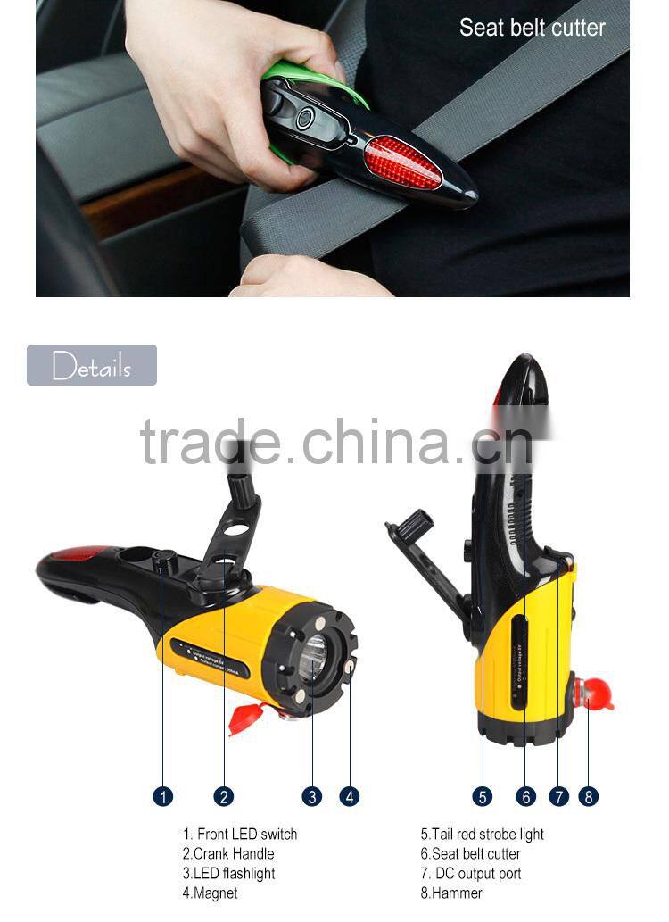 2016 Best Selling Car Emergency Tool, Car Hammer with Emergency Seat Belt Cutter