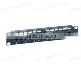 12 port UTP Cat5e/Cat6 Patch Panel 10" 1U,Krone & 110 Dual IDC