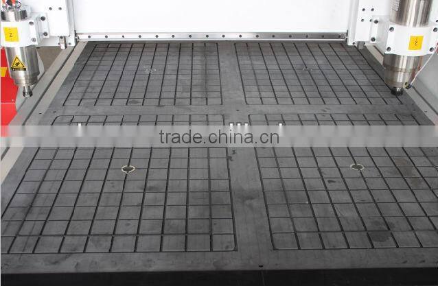 ZK-1325-2 Spindle Heads CNC Wood Engraver Machine With Vacuum Bed