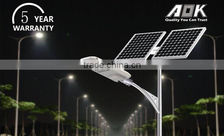 TUV GS CE ROHS IK10 TM21 SAA UL DLC 100w Outdoor Lawn Garden LED Street Solar Light