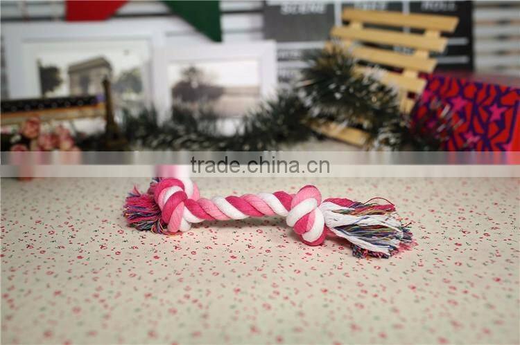 Double knot cotton rope for pet toy