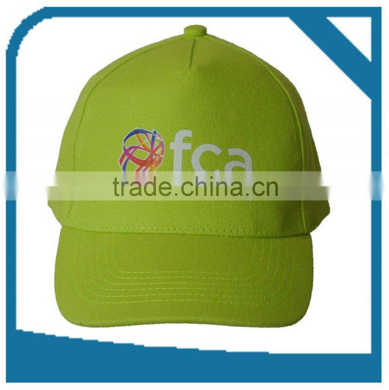 fancy color sport cap with transfer printing logo