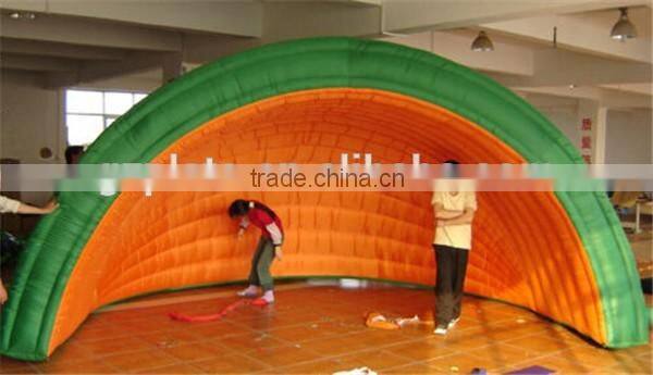 Charming&hot sale cube inflatable tent /photo booth with led tent/ inflatable watermelon style tent booths for display