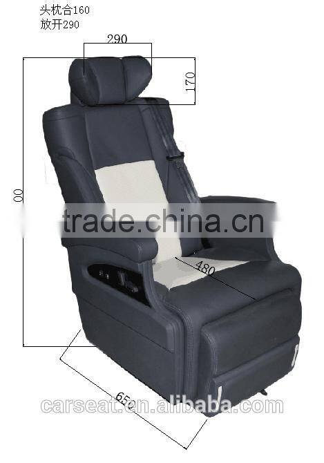 Single electric auto seat/luxury car seat for kinds of MPV with CCC standard