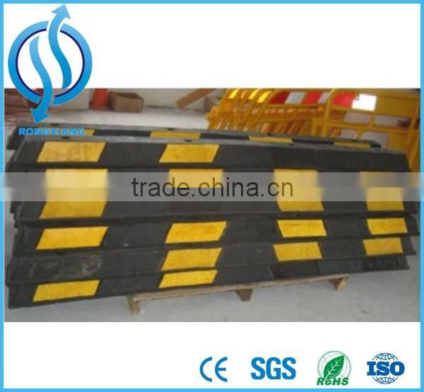 Rubber wheel stops for car parking