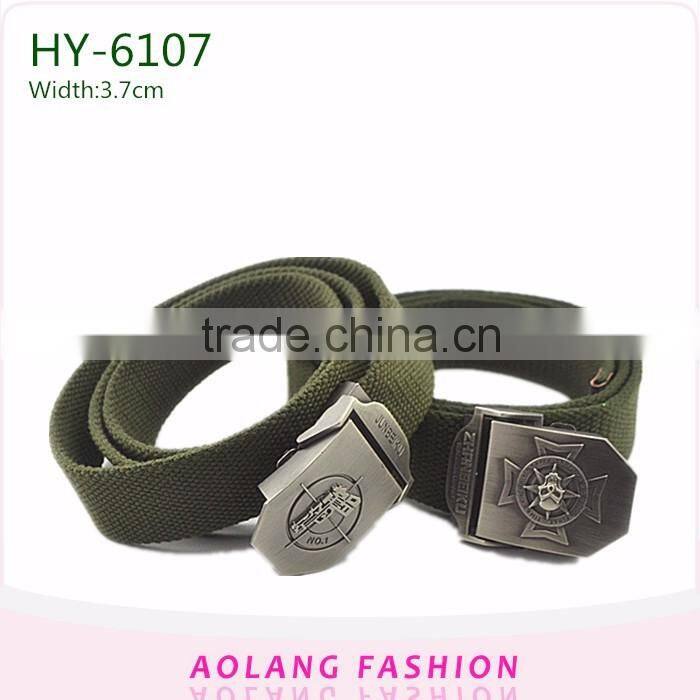 Custom Fashion Polyester Canvas Webbing Belt Manufacturer