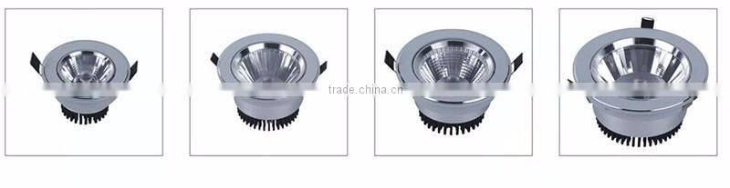 Cob Ac85-265V 20w roundcob led downlight/ceiling led lamp