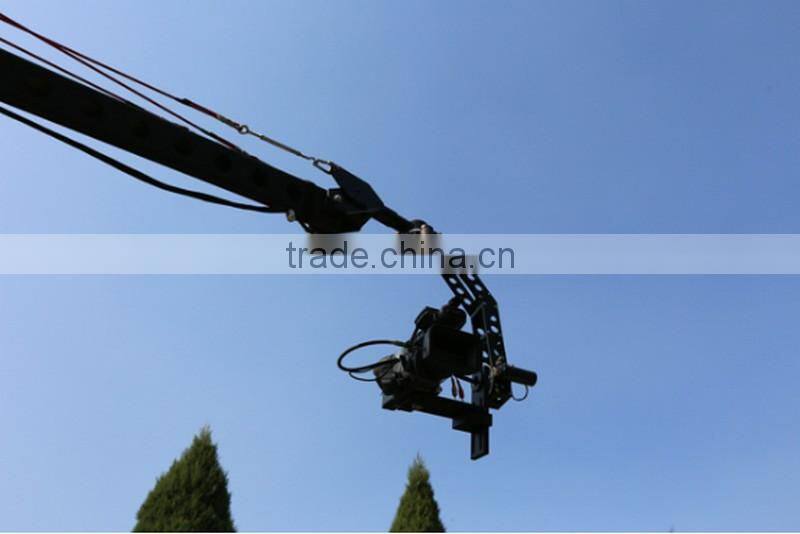 29.5ft Pan Tilt head 10 kilo camera jib arm crane LCD monitor tripod kit