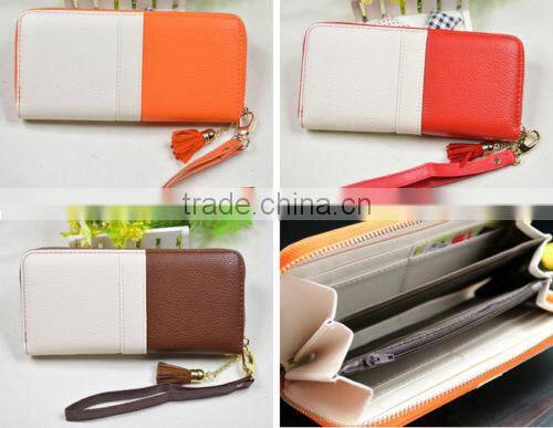 Women Fringe Purse Wrist Clutch Lady Wallet PU leather Card Slot Bag