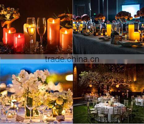 decrative LED candle/flameless flickering candles with remote/remote flameless candles