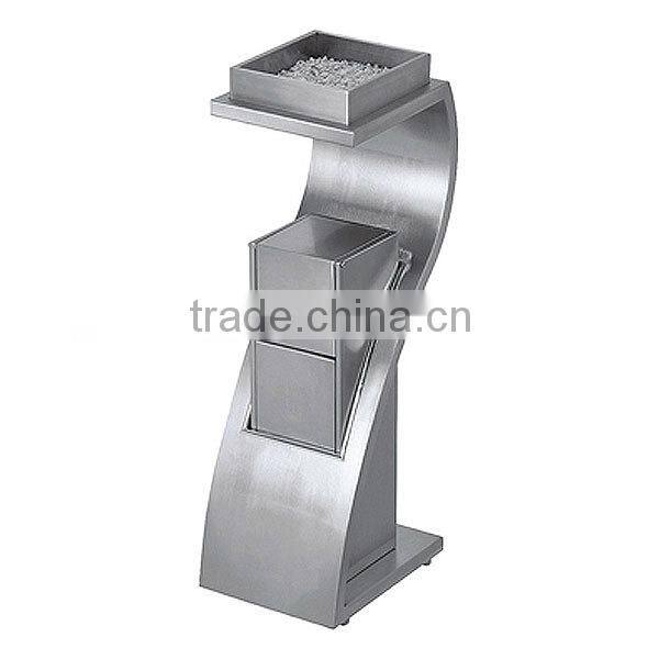 Lobby Stainless Steel Ground Cigarette Dust Bin, Waste Storage Bin Cheap Price