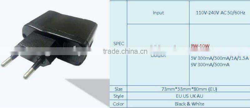 travel charger 8V 9V factories