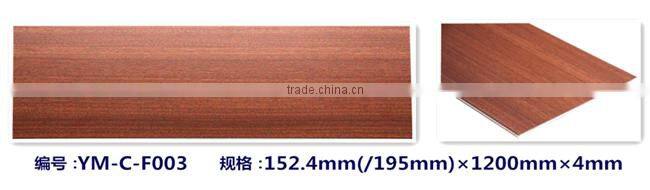 Indoor Wood Grain Click Planks rubber Flooring