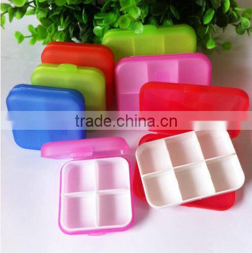 Plastic travel portable led pill box with lock