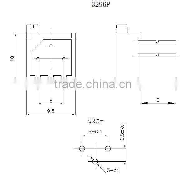 3296P bonens trimmer potentiometer 3296 50k