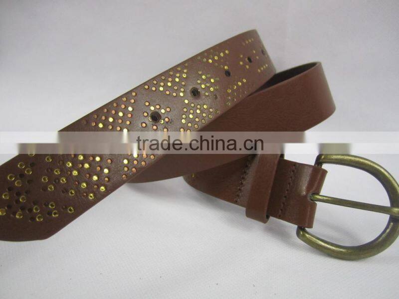 fashion geometric printed jeans belt for women