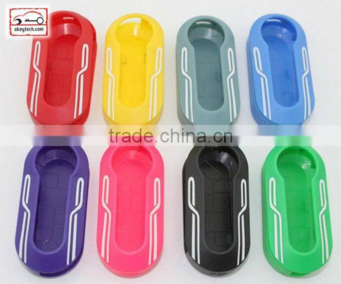 OkeyTech Fiat 500 key cover 3 button for fiat key case for car key cover fiat for key fiat