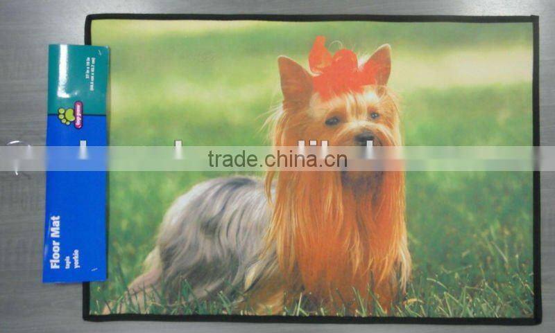 animal design transfer printed door mat