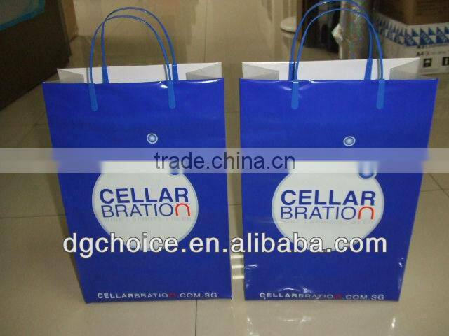 2014 Best package china factory plastic shopping bags with custom logo