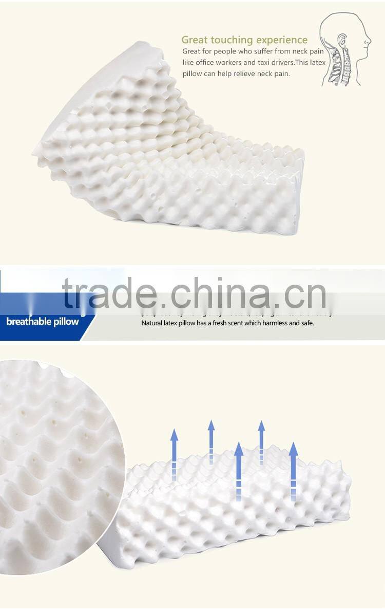 XD-KM001 china supplier massage latex pillow thailand sleep for success pillow reviews