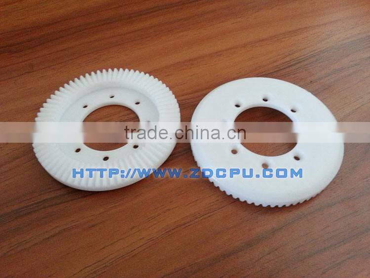 Injection molded custom double spur gear