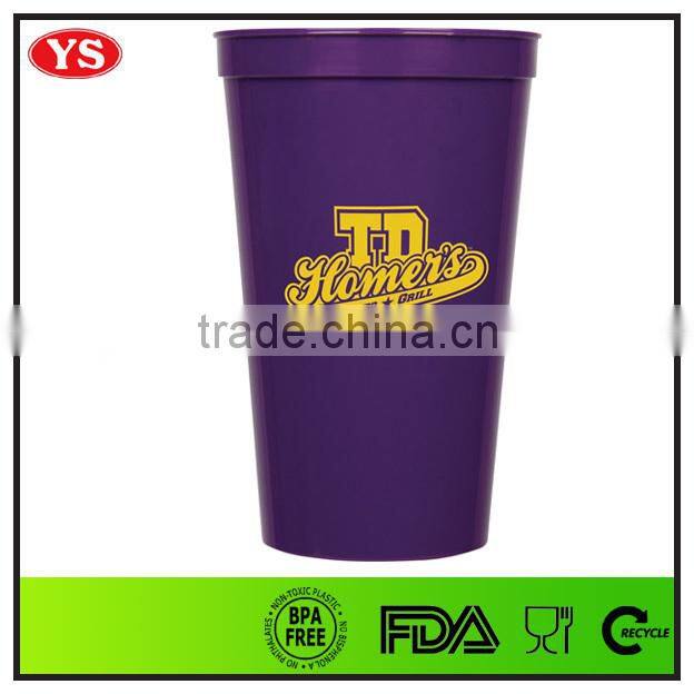 Eco friendly plastic 22 oz bpa free stadium cup