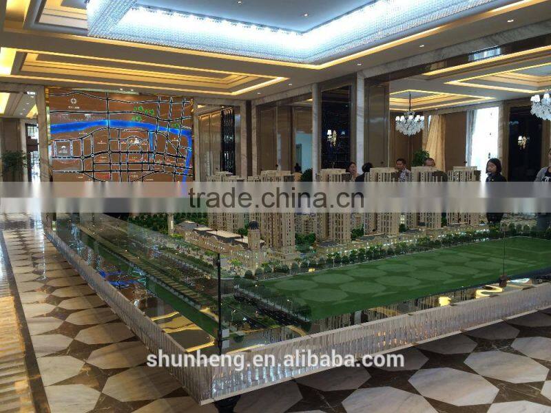 Architectural model 3d rendering design for construction building scale models