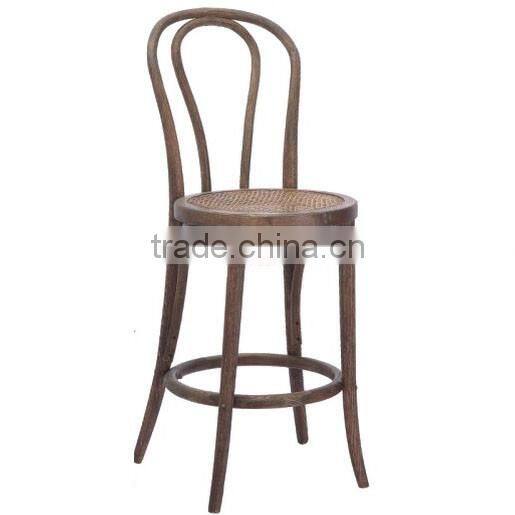 American style curved back dining room chairs in wood