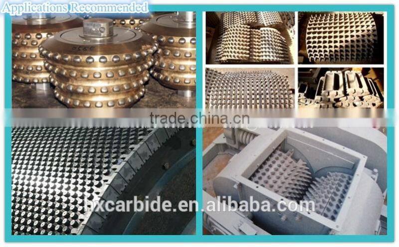 Factory offer high wear and tough spherical tungsten carbide tips for Roller crusher mining drill bits