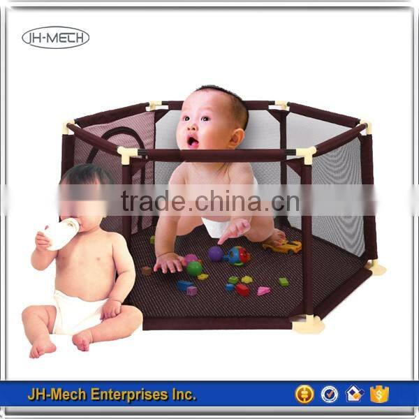 Deluxe Portable Aluminum Frame Baby Playard with Mosquito Net