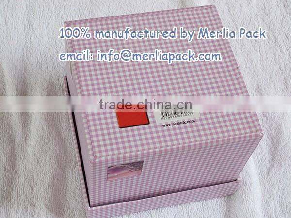 Handmade Hand Painted Cute Candle Box Paper Mache Trinket Floral Boxes