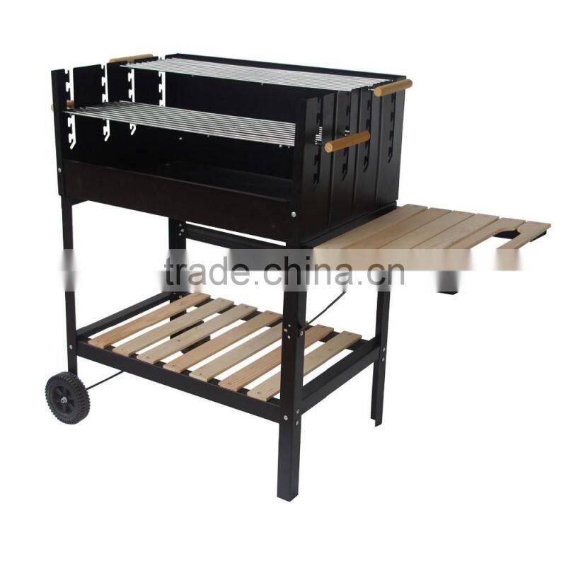 bbq grill heigth adjustable