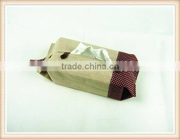 Creative home fabric cotton and linen tissue box
