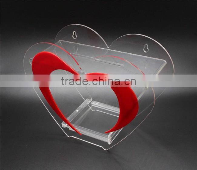 wholesale acrylic cheap donation boxes