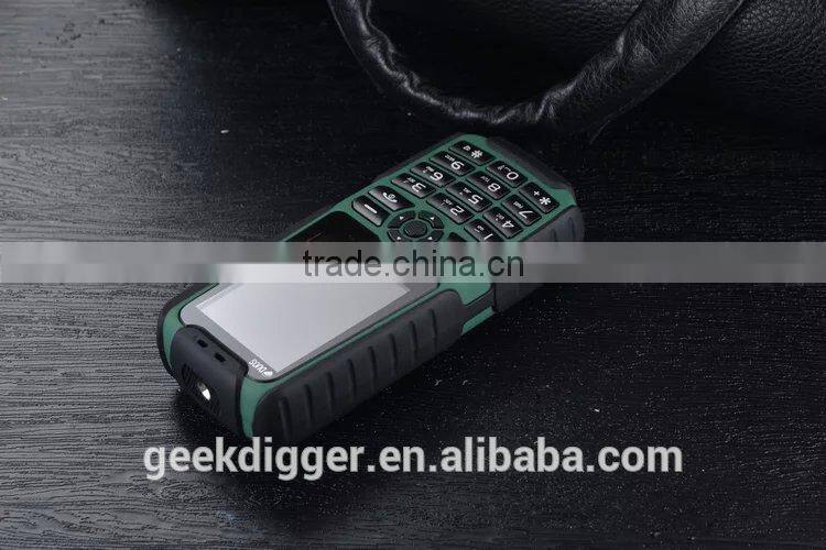 XP3500 Green Quad Band Unlocked Phone FM / MP3 / Dual SIM / Flashlight / Power Bank