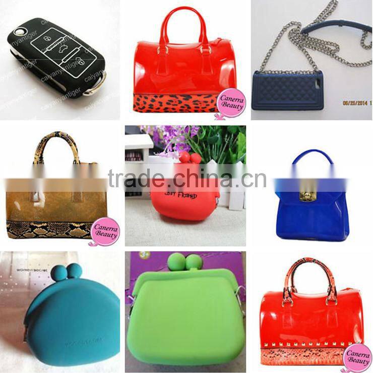 2015 New candy color cute glitter jelly candy bag/coin bags